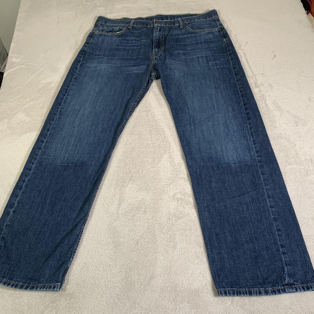 Levis 569 Jeans Mens 38x32 (Tag 38x34) Blue Medium Wash Relaxed Straight‎ Skater